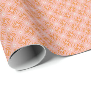 Rosa und Orange Infiniti Stern Geschenkpapier