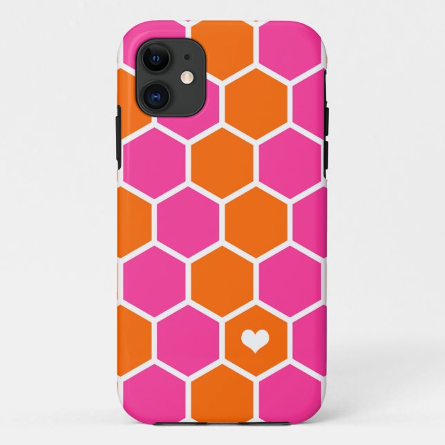 "Rosa und orange lebendige Liebe" iPhone 5/5S Fall Case-Mate iPhone Hülle (Rückseite)