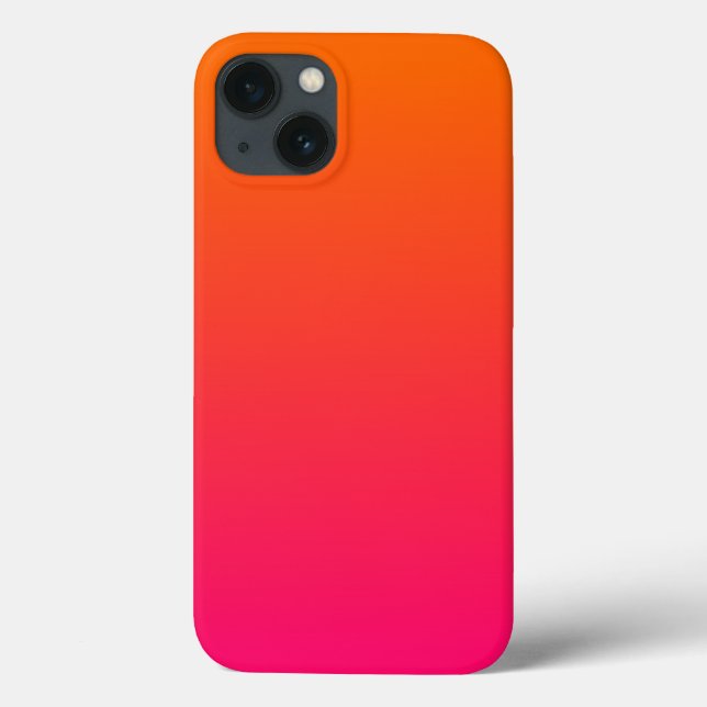 Rosa und Orange Ombre Case-Mate iPhone Hülle (Rückseite)