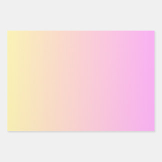 Rosa und Orange Ombre Geschenkpapier Set