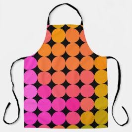 rosa und orange Punkte Schürze