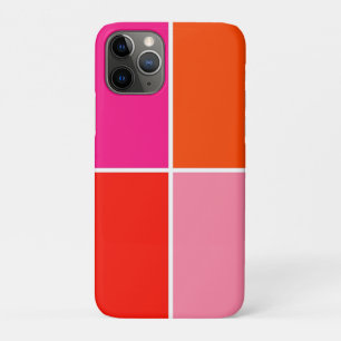 Rosa und orange Quadrate Case-Mate iPhone Hülle