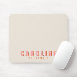 Rosa und orange Retro Typografie Kreativ Moderne Mousepad