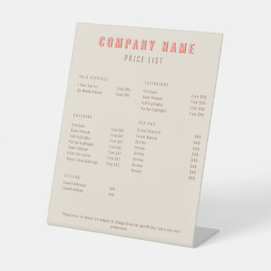 Rosa und orange Retro Typografie Kreativ Sockelschild