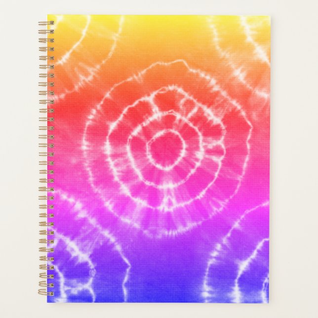 rosa und orange-trendy Farbmuster Planer (Vorderseite)