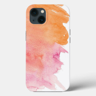 Rosa und orange Wasserfarbe-Mal-Spill-Handyhülle Case-Mate iPhone Hülle