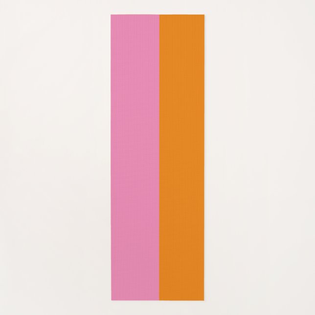 Rosa und orange Yoga Mat Yogamatte (Vorderseite)
