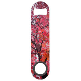 Rosa und orangefarbene Blätter Speed Flaschenöffner