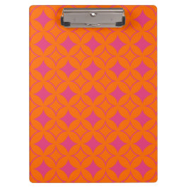 Rosa und orangefarbene Shippo Klemmbrett