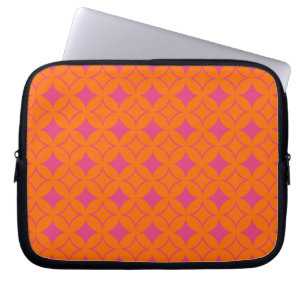Rosa und orangefarbene Shippo Laptopschutzhülle