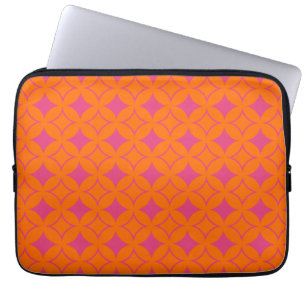 Rosa und orangefarbene Shippo Laptopschutzhülle