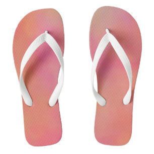 Rosa und orangefarbene Wolke abstrakt Flip Flops