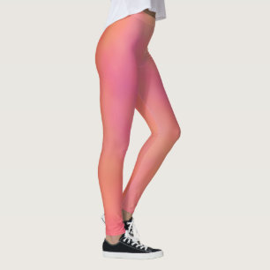 Rosa und orangefarbene Wolke abstrakt Leggings