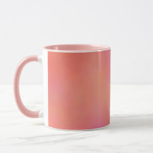 Rosa und orangefarbene Wolke abstrakt Tasse