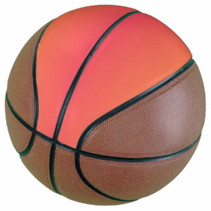 Rosa und orangefarbener Farbverlauf Basketball