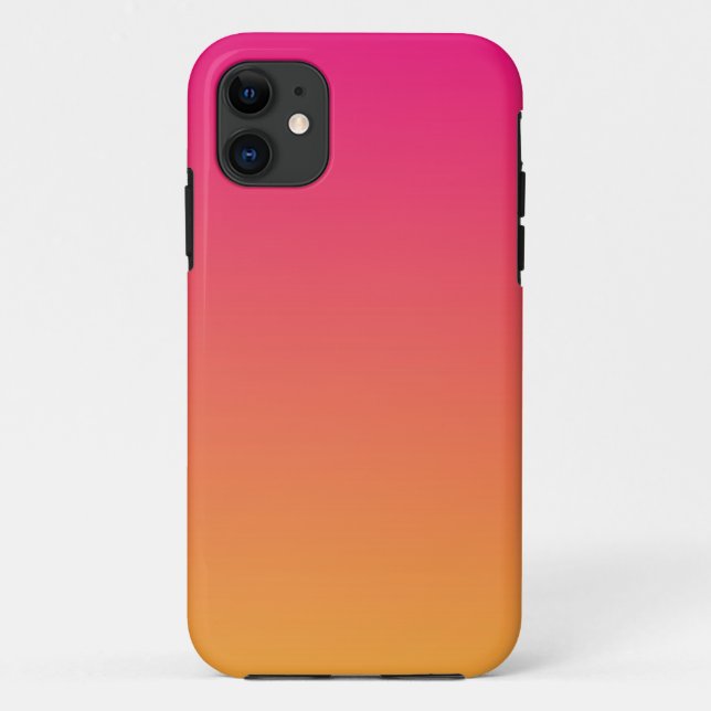 Rosa und orangefarbener Farbverlauf Case-Mate iPhone Hülle (Rückseite)