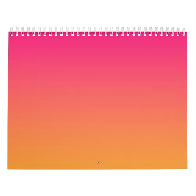 Rosa und orangefarbener Farbverlauf Kalender (Titelbild)