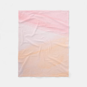 Rosa- und Orangenfarben Fleecedecke
