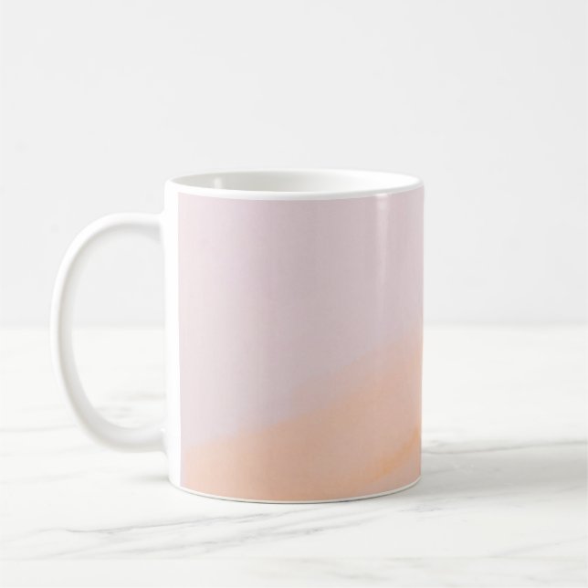 Rosa- und Orangenfarben Kaffeetasse (Links)
