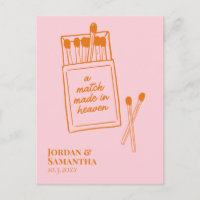 Rosa und Orangenpassage Save the Date im Himmel