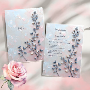 Rosa- und Perltonröhre botanische Branch-Hochzeit