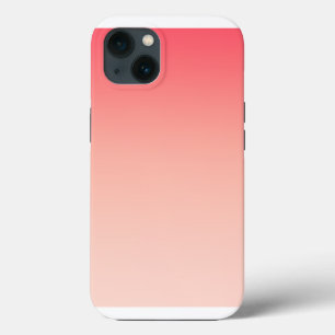 Rosa und Pfirsich-Verlauffarbe Hintergrund iPhone 13 Hülle
