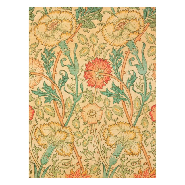 Rosa und Rose durch William Morris Tischdecke (Vorderseite)