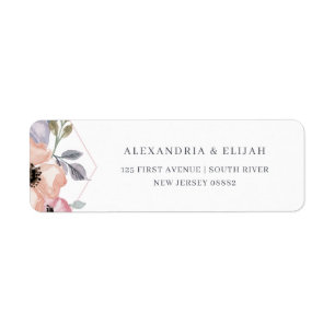 Rosa und Rose Geometrie Hochzeit