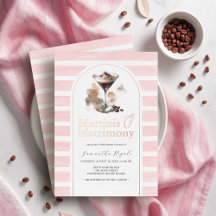 Rosa und Rose Gold Espresso Martini Brautparty