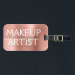 Rosa und Rose Gold gebürstetes Metall Gepäckanhänger<br><div class="desc">Pink & Rose Gold Brushed Metal Makeup Artist Beauty Supplies Name Tag für einen Salon. Der Name und der Beruf oder die Firma können geändert werden,  um für jede Art von Unternehmen verwendet zu werden. Bitte kontaktieren Sie den Designer,  um weitere passende Artikel zu erhalten.</div>
