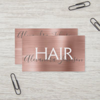 Rosa und Rose Gold gebürstetes Metallfoliensalon