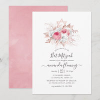 Rosa und Rose Goldflorenbat Mitzvah