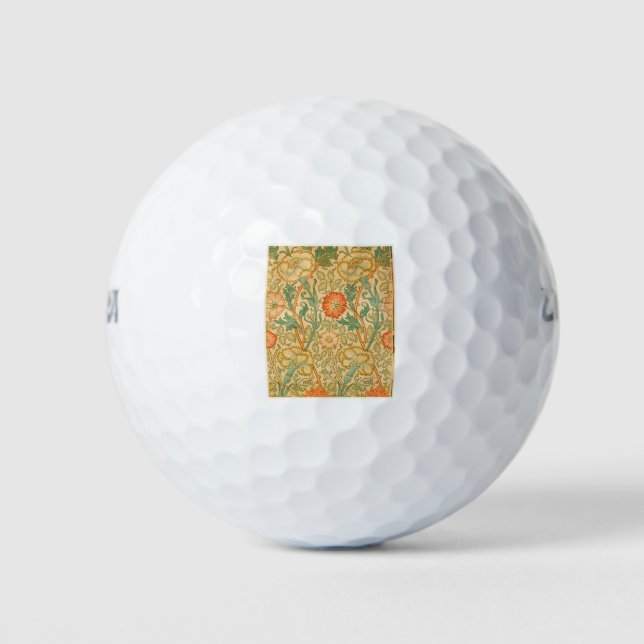 Rosa und Rose von William Morris (1834-1896). Golfball