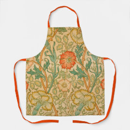 Rosa und Rose von William Morris Schürze