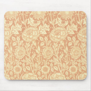 Rosa und Rose von William Morris, Vintage Blume Mousepad