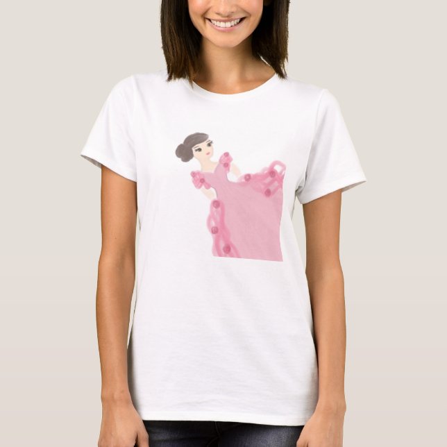 Rosa und Rosen T-Shirt (Vorderseite)