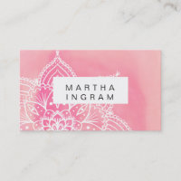 Rosa und rot Mandala Balance Design
