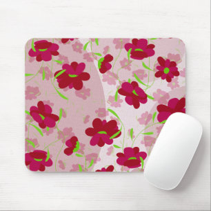 Rosa und rote Blume - Blumen Mousepad