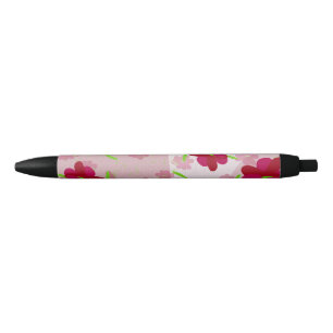 Rosa und rote Blumen - Floral Kugelschreiber