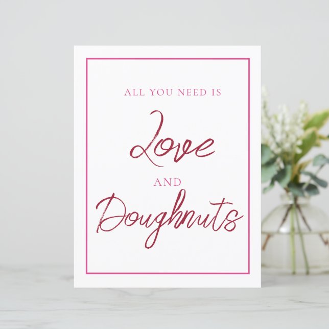 Rosa und Rote Doughnut (Stehend Vorderseite)