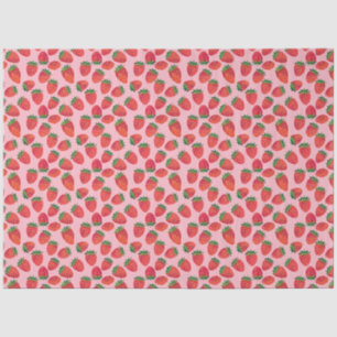 Rosa und Rote Erdbeere Seidenpapier