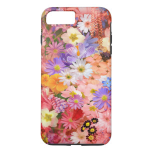 Rosa und rote Frühlingsblumen Case-Mate iPhone Hülle