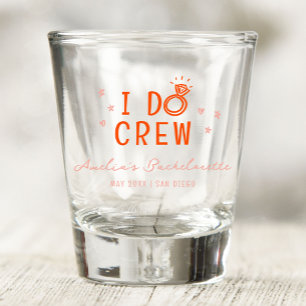 Rosa und Rote I Do Crew Sketch Junggesellinnenabsc Schnapsglas