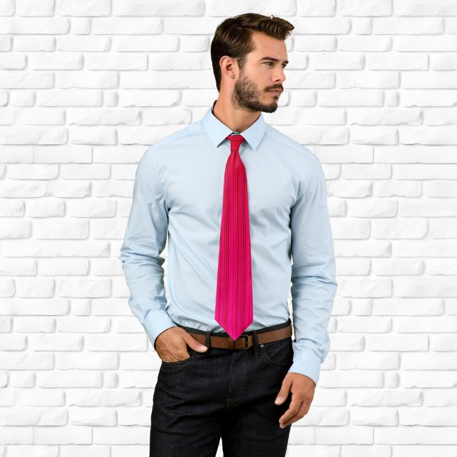Rosa und rote Multistreifenbildung - Krawatte (Pink and Red Multi Stripes Tie)