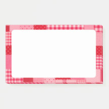 Rosa und rote Patchwork-Personalisierung