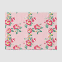 Rosa und Rote Peony Chinoiserie Blumen