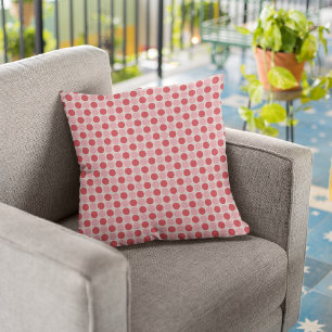 Rosa und rote Punkte/Damasken dekorativer Kissen m