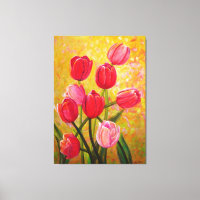 Rosa und rote Tulips