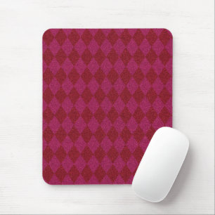 Rosa und roter Diamant Glitzer Mousepad
