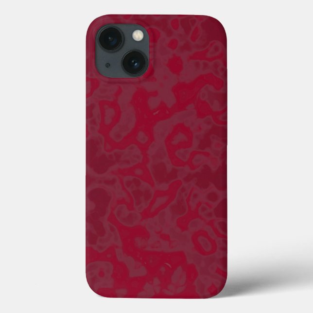 Rosa und roter Marmor Case-Mate iPhone Hülle (Rückseite)